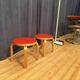 Pair of NE60 stools designed by Alvar Aalto, Artek, Finland, 1980s