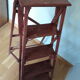 Wooden painter's stepladder