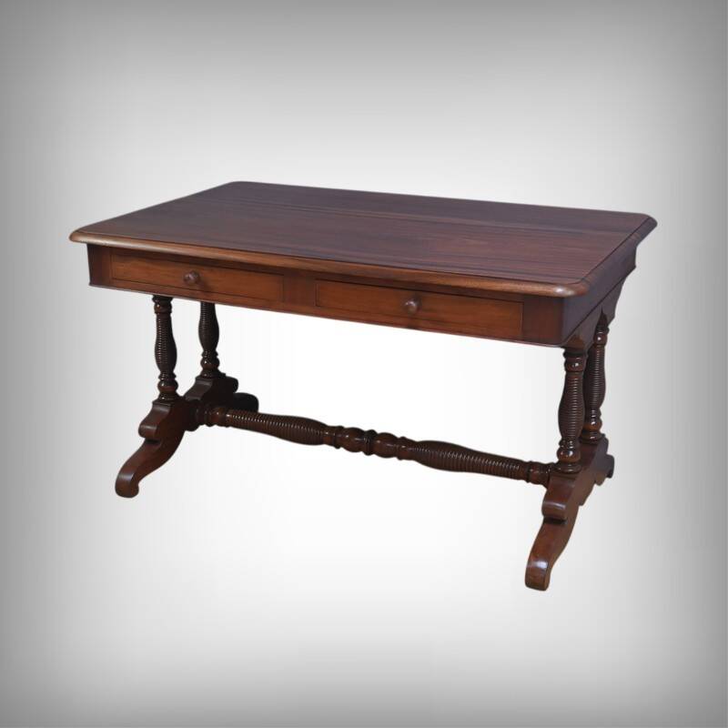 Mahogany Desk Table, Louis-Philippe period – 1st half of the 19th century