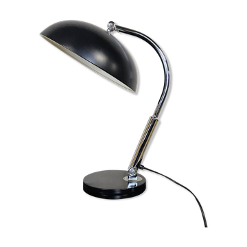 Vintage black Bauhaus H. Busquet Hala desk lamp model 144 dutch design