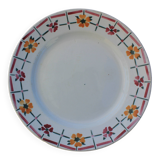 Set of 3 flat plates Céranord St Amand