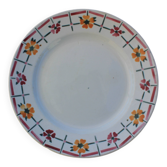 Set of 3 flat plates Céranord St Amand