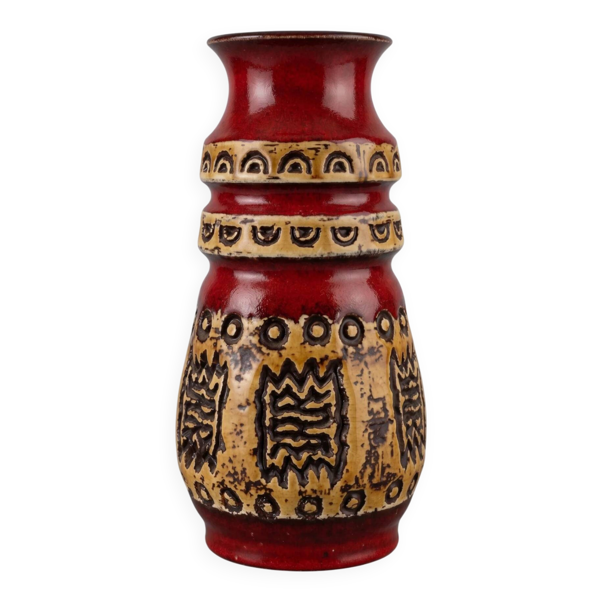 Vase Ü-Keramik Uebelacker 1400/30 West Germany années 60