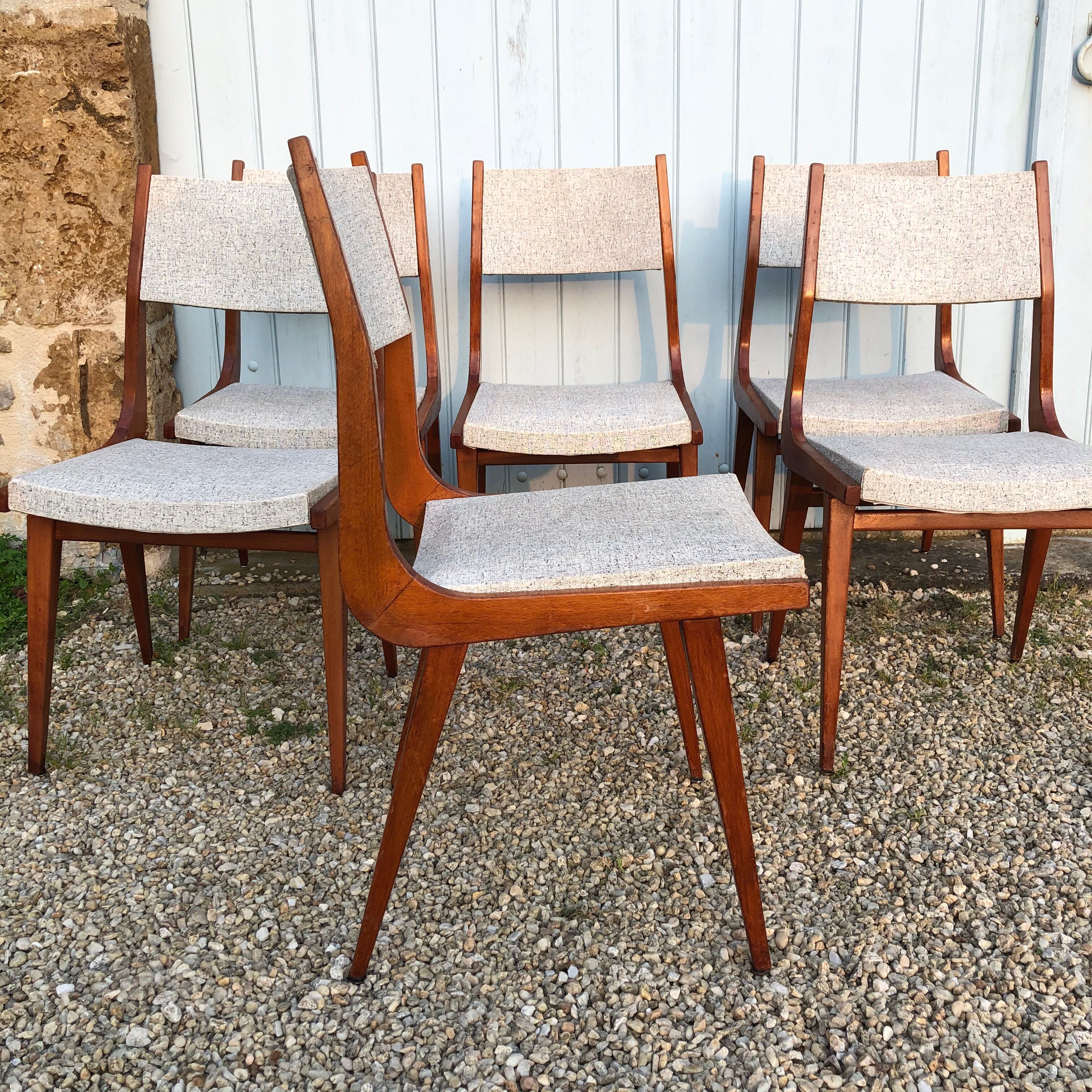 Vintage dining room 6 chairs
