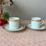 Cerabel porcelain cups from Baudour Belgium