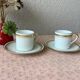 Cerabel porcelain cups from Baudour Belgium