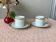 Tasses Cerabel porcelaine de Baudour Belgique
