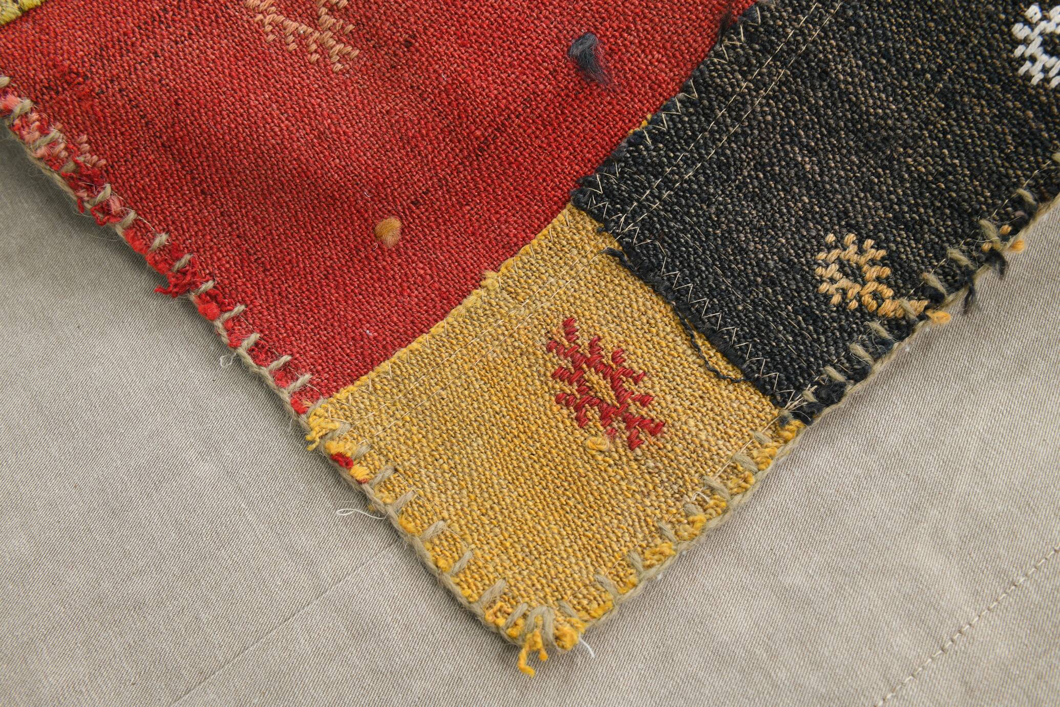 6x8 Multicolor Traditional Handmade Turkish Kilim Rug, 192x238Cm