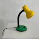 Yellow and green industrial desk lamp