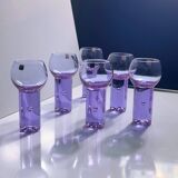 6 Aperitif Glasses "Chameleon" by Sergio Asti for Arnolfo die Cambio - 1970