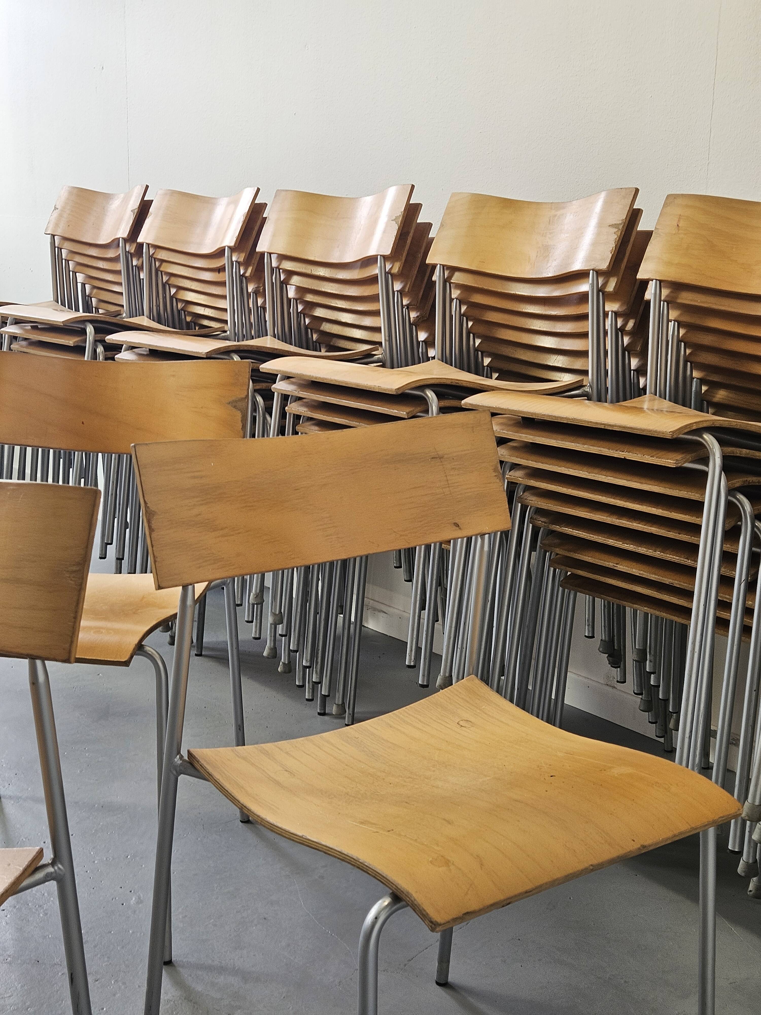 50 Campus chairs by Johannes Foersom, Sweden 1990s