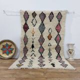 Handmade Moroccan Berber rug 152 X 93 CM
