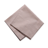 MONOPRIX - serviette petit vichy marron