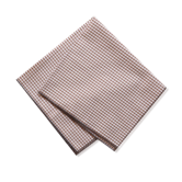 MONOPRIX - serviette petit vichy marron