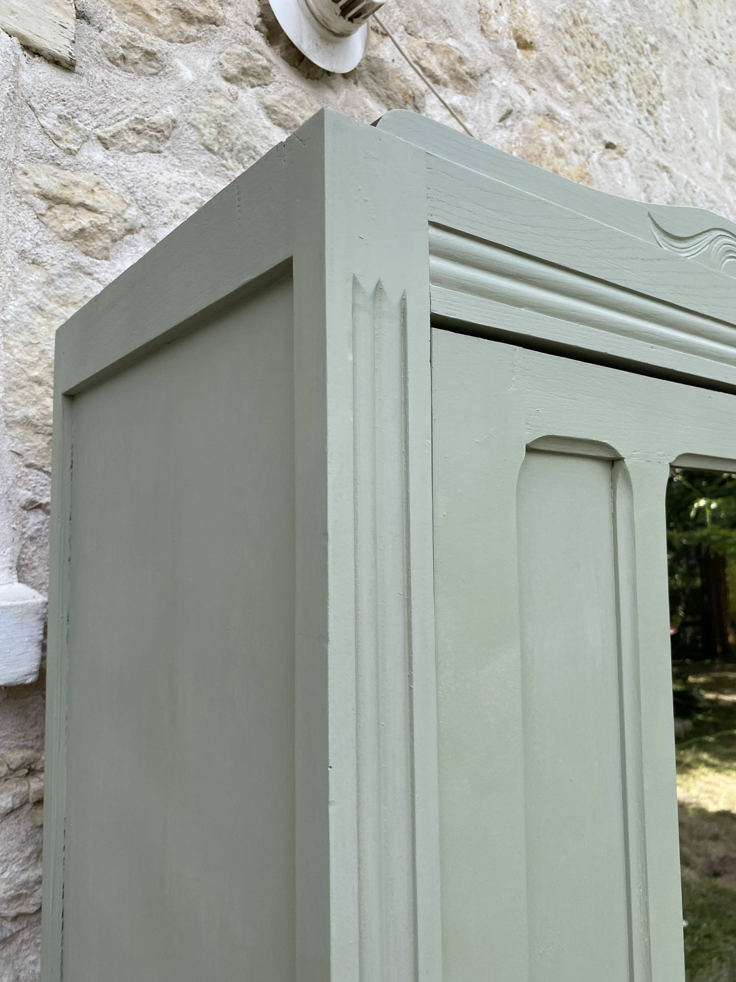 Vintage wardrobe with one door