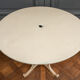 Table in painted sheet metal garden furniture ironwork 1950 base
