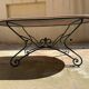 Oval table in enamelled lava from volvic