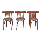 Set of 3 Baumann bistro chairs