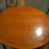 Extendable solid cherry wood dining table