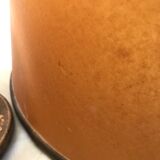 Vintage leather and brass lamp the Tanner