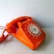 Orange phone to dial socotel s63 of the 1980s