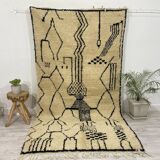 Handmade wool Berber rug 278 X 150 CM