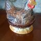 Terrine dish, zoomorphic hen on nest, M. Caugant, Portugal