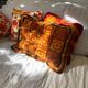 70s Crochet Granny Square Cushion