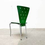 Postmodern green Italian accent chair, 1980s