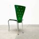 Postmodern green Italian accent chair, 1980s