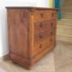 Commode 4 tiroirs en bois massif, début XXème s.