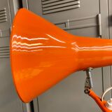 Office lamp architect aluminor France vintage 70s orange