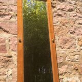 Beveled mirror oak frame