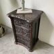 Commode XIXème pin noirci sculpté