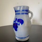 1L ceramic pitcher with blue pattern