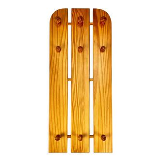 Vintage Pine Coat Rack, 1970s