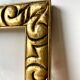 Pair of antique art nouveau gilded wooden  frames