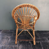Vintage Italian bamboo chair