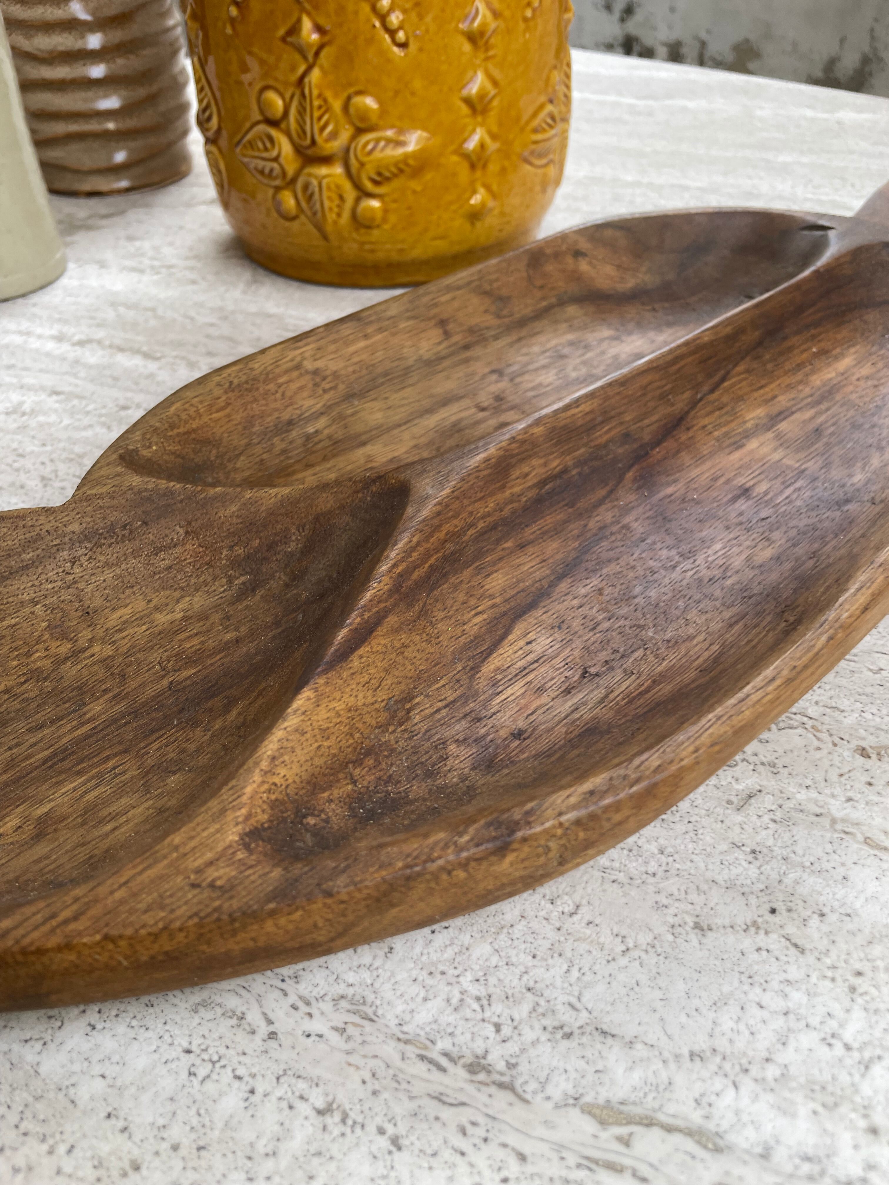 Antique wooden dish