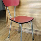 Vintage Formica chair 1950/60 red