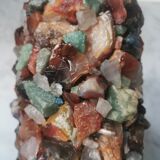 Table lamp gilded wood and stones