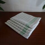 Lot 5 vintage antique tea towels 75 x 50