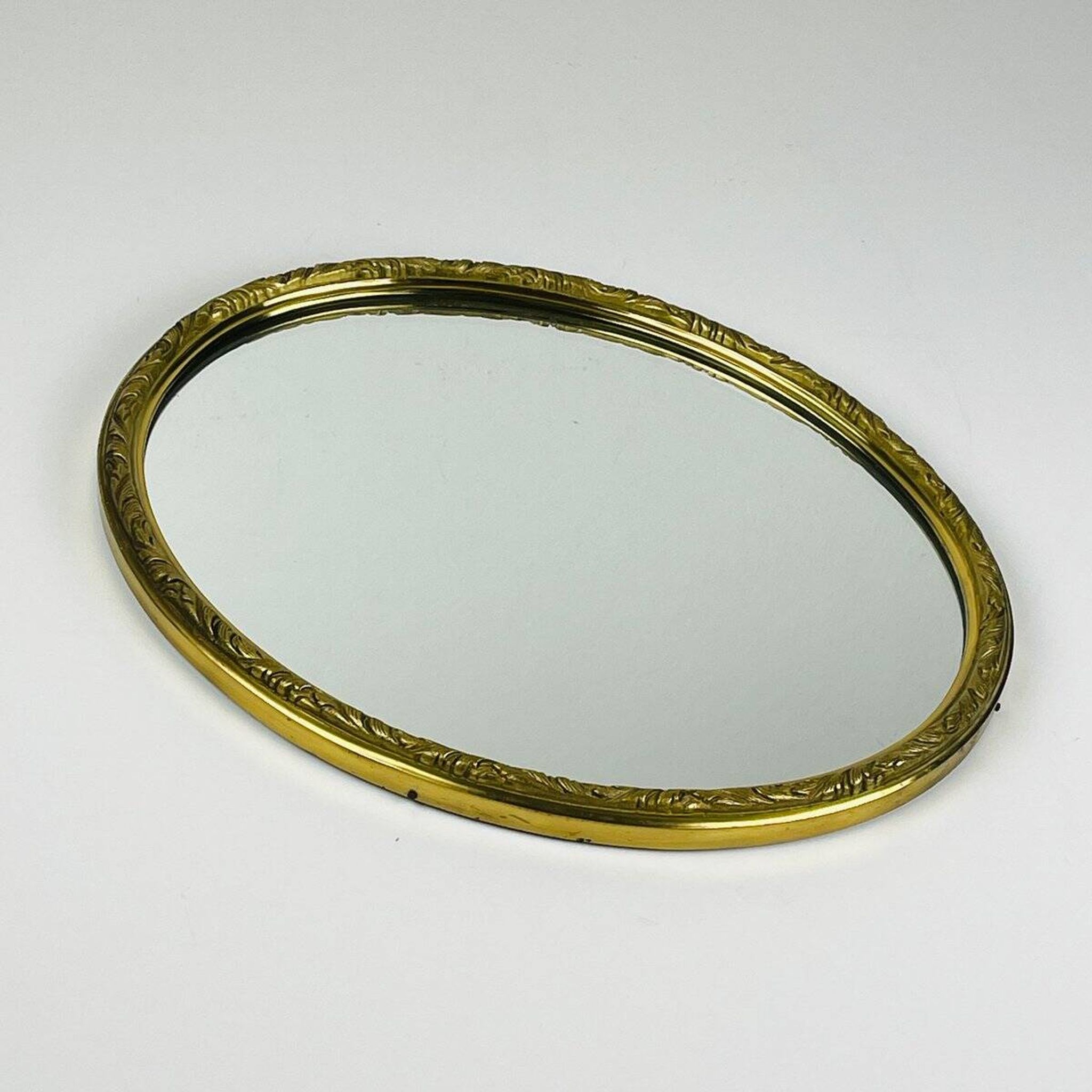 Miroir en laiton, Italie, années 1950