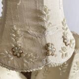 Clip-on lampshades in fabric and beads