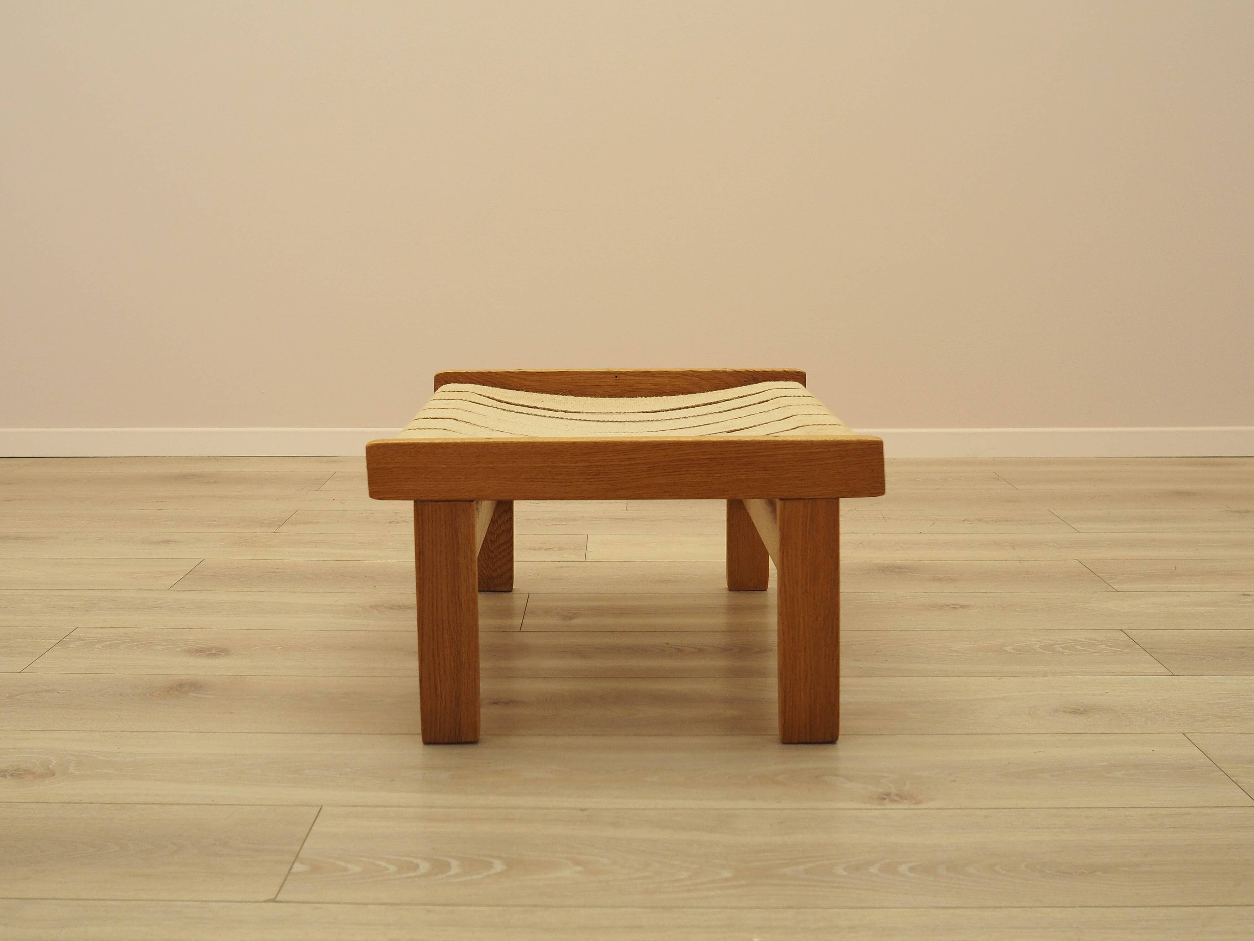 Oak footstool, Danish design, 1960s, made in Denmark