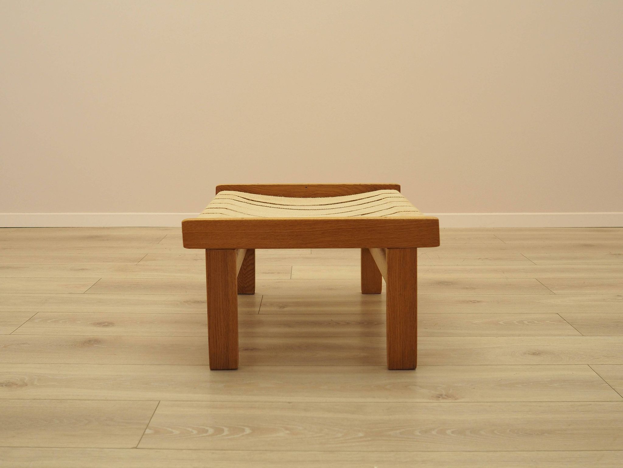 Oak footstool, Danish design, 1960s, made in Denmark