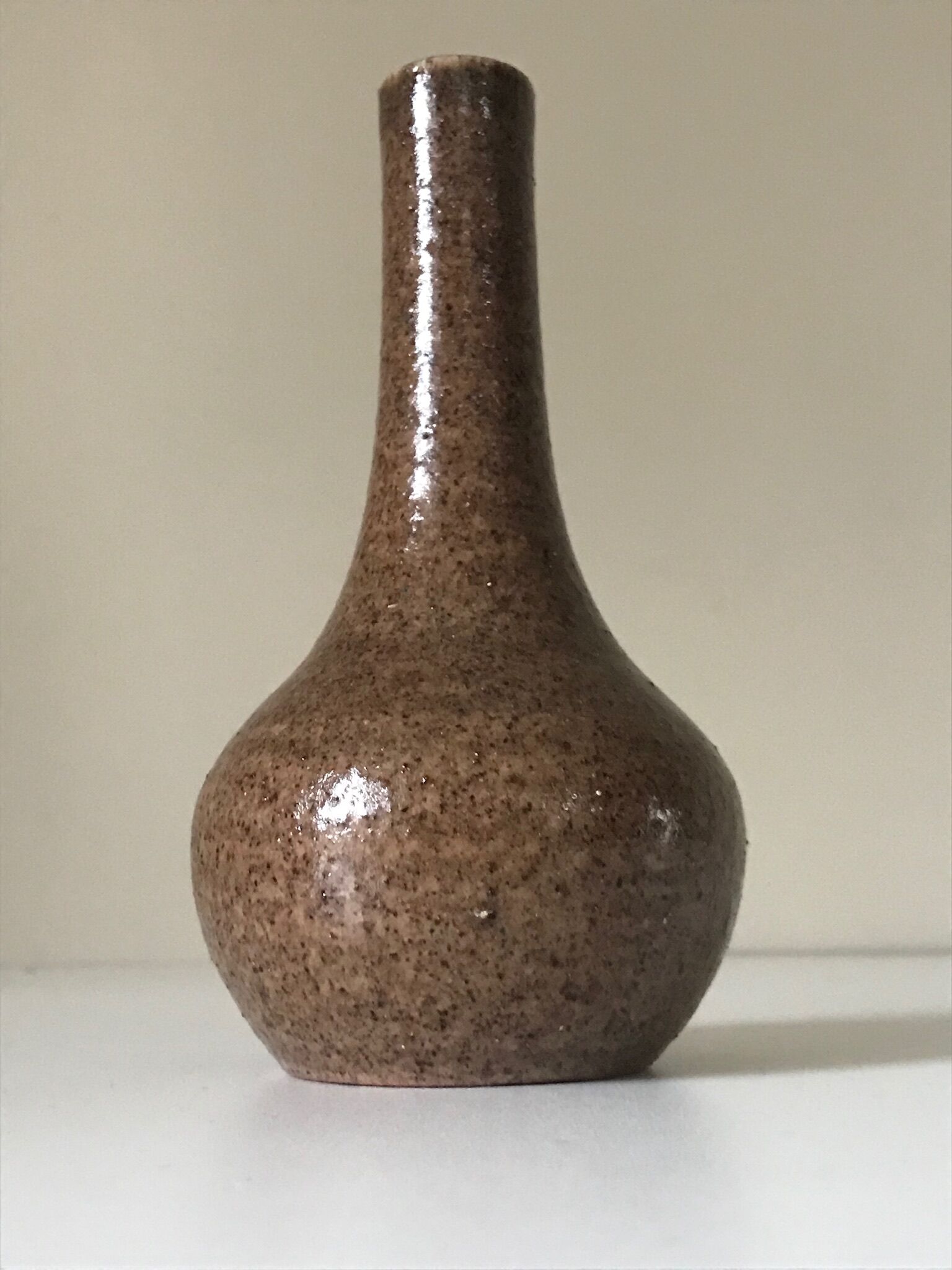 Stoneware vase ceramic accolay 1960