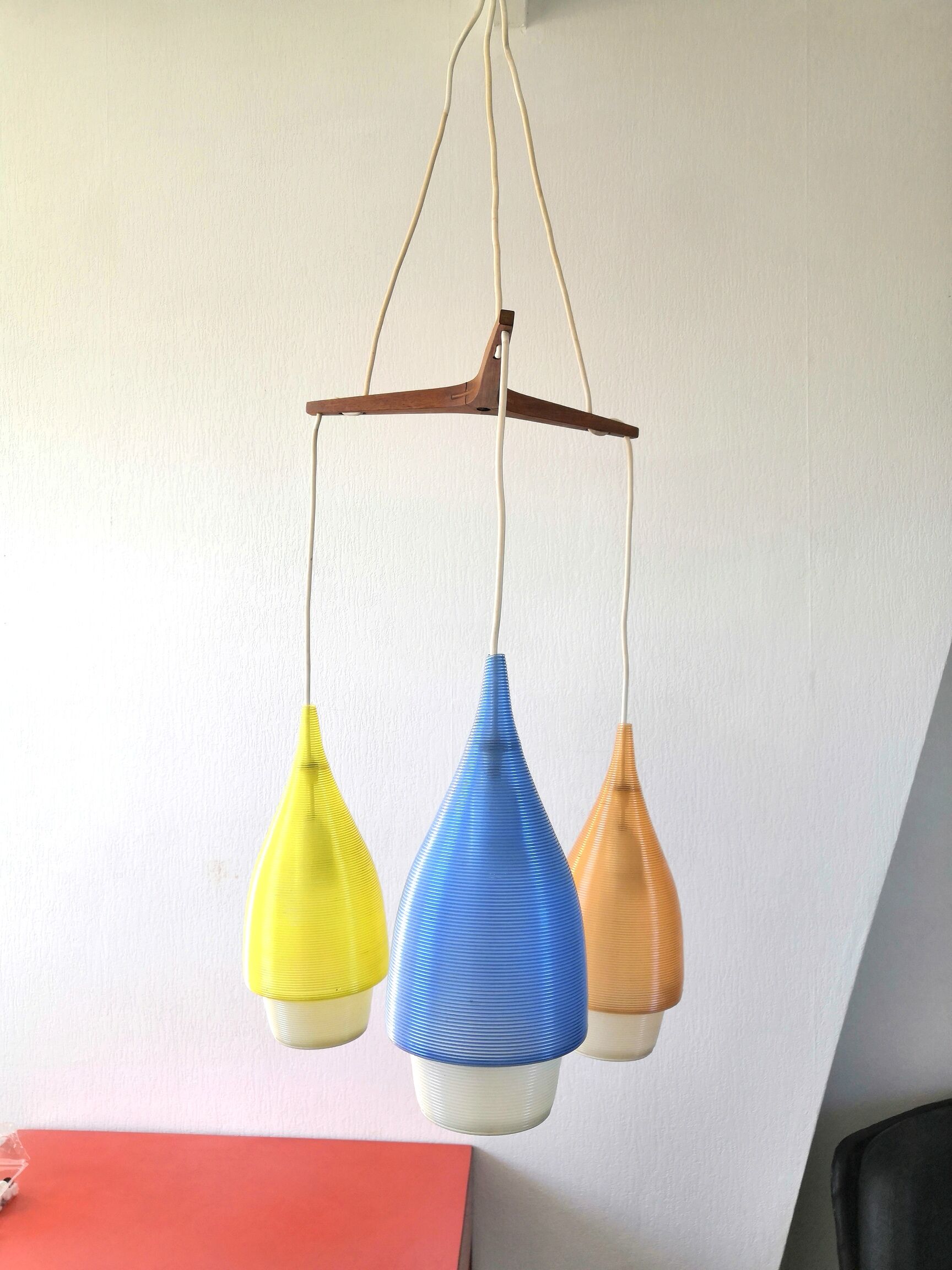 Lustre cascade gouttes d'eau design années 60- 70