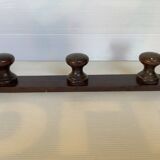 Dark wood coat rack