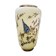 Ancien vase opaline blanc crème décor oiseaux & dorures vintage